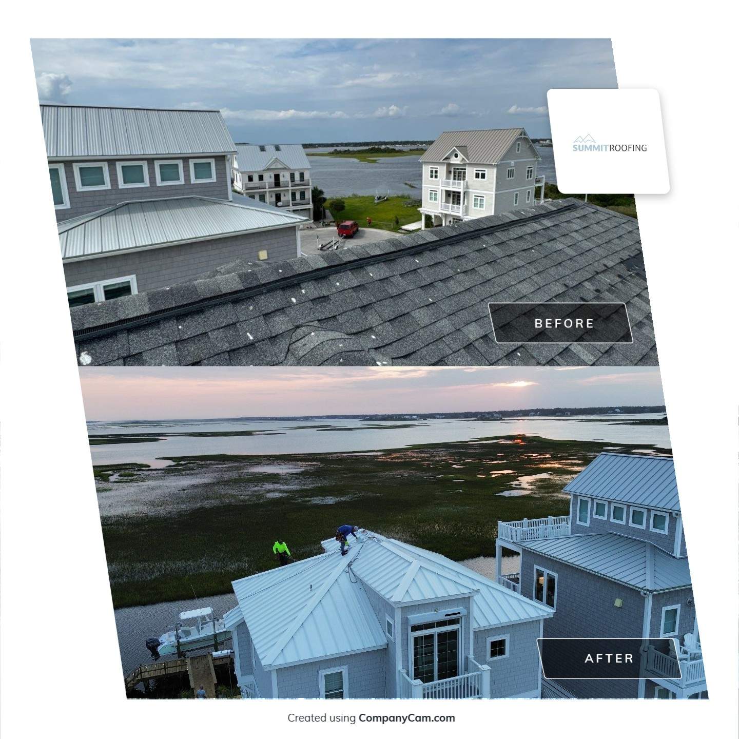 Standing Seam Metal Roof Replacement- Surf City, NC by Summit Roofing 