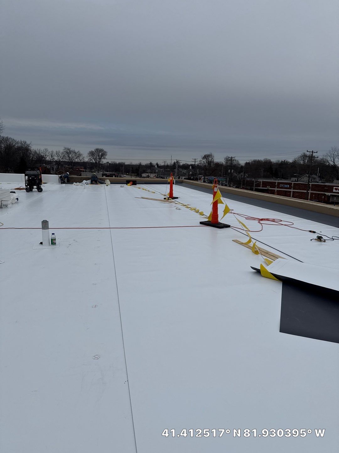 Project in North Olmsted by Commercial Roofing and Coating Systems 