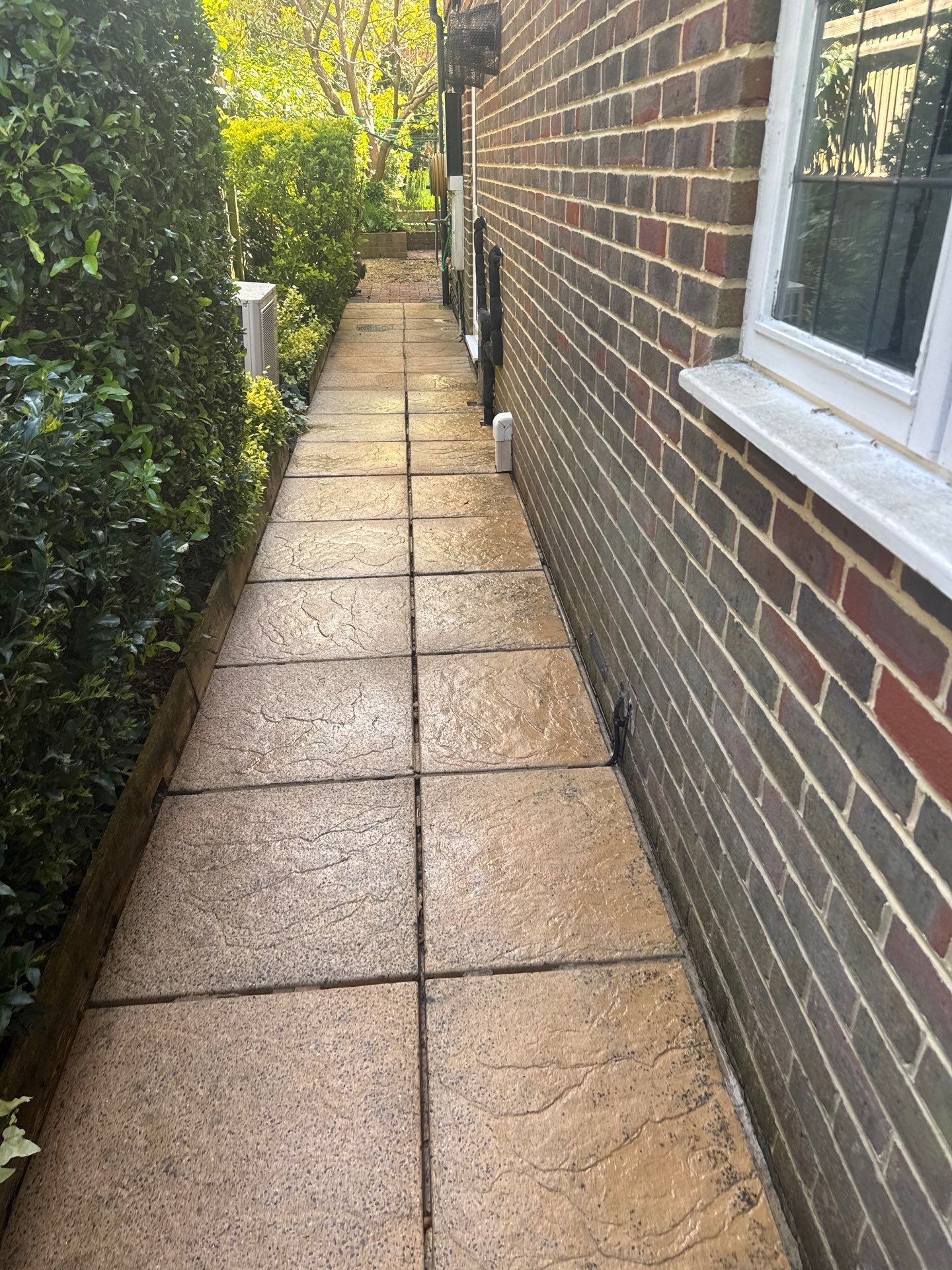 Patio Clean using 18inch Whirlaway FSC by Ges Exterior Cleaning ltd