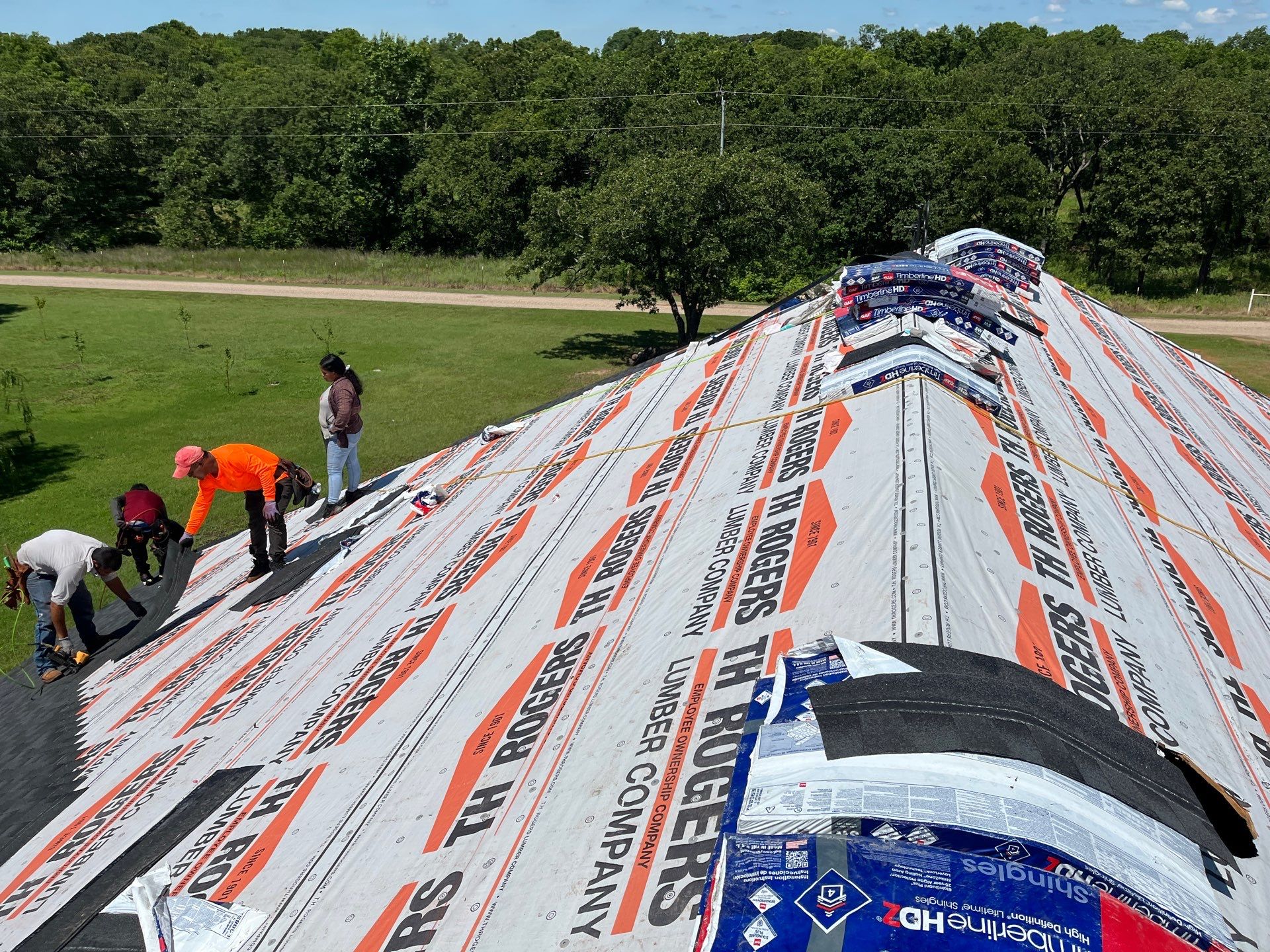 Roof Replacement and Architectural Shingle Installation in Joy, Oklahoma by BANA Roofing and Solar Supply