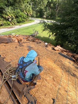 Residential Roof Replacement and Decking Repair in Ocala, Florida