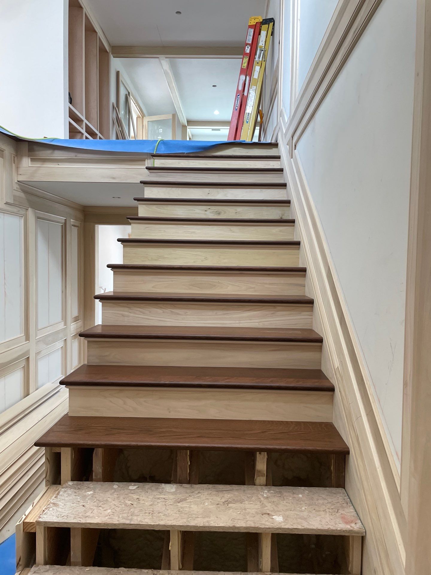 Stunning Ada Brownstone - Custom Staircase, Pattern Floor by RTBaldwin Hardwood Floors