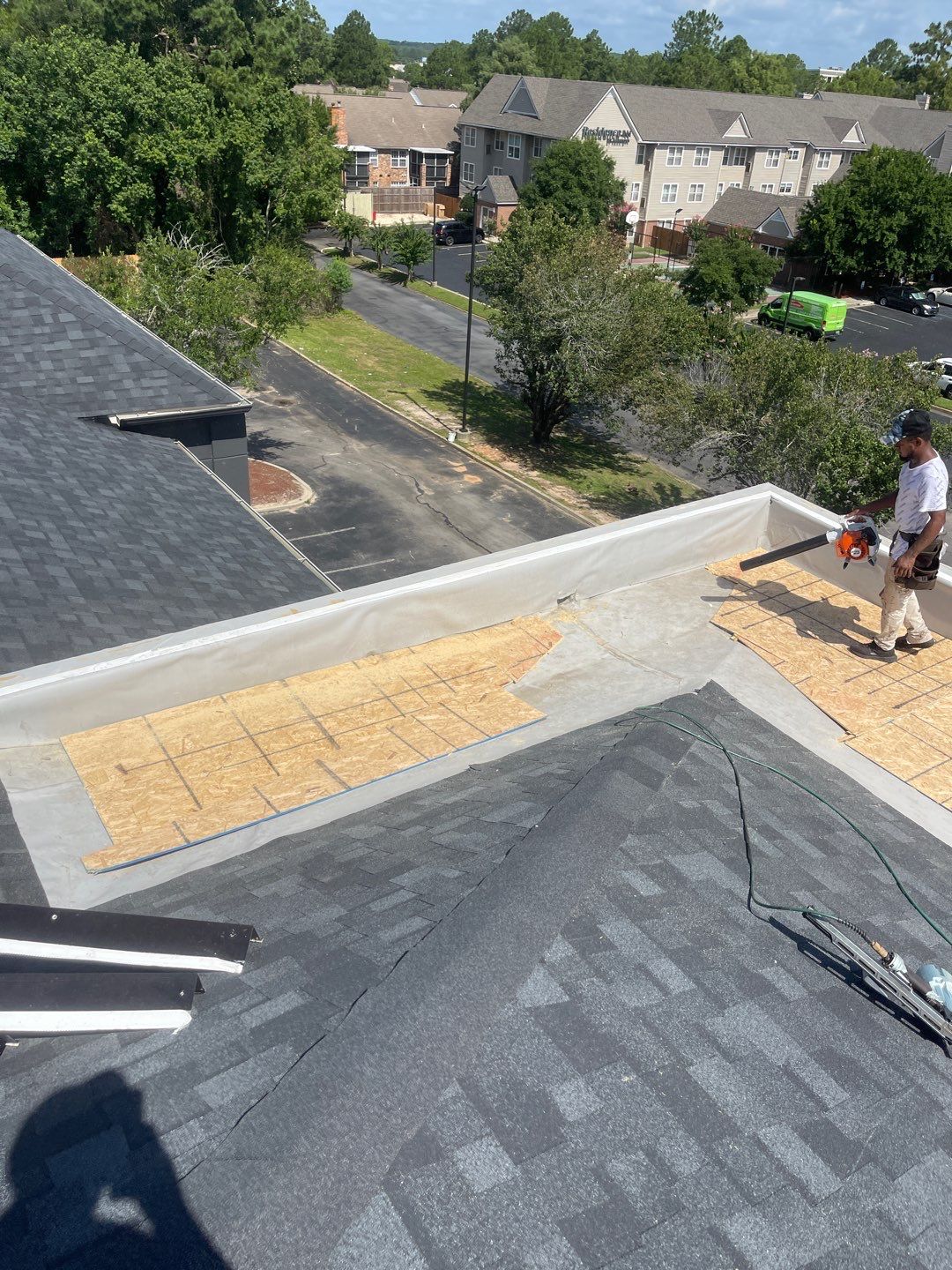 Commercial Roofing Installation using Roof Replacement by American Roofing & Construction LLC