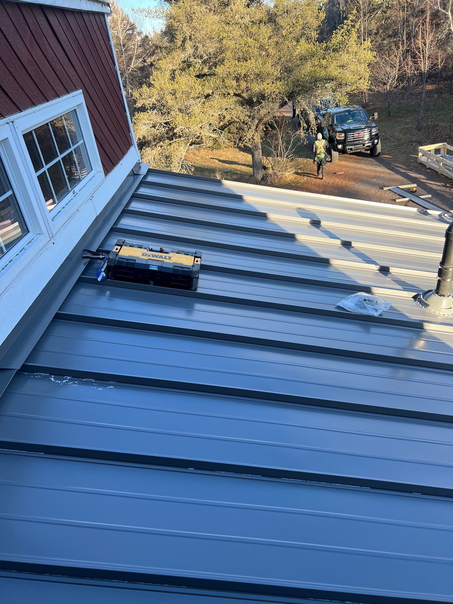 Residential Roofing Installation using Ideal Steel Standing Seam  by Artisan Roofing & Home Improvements Inc.