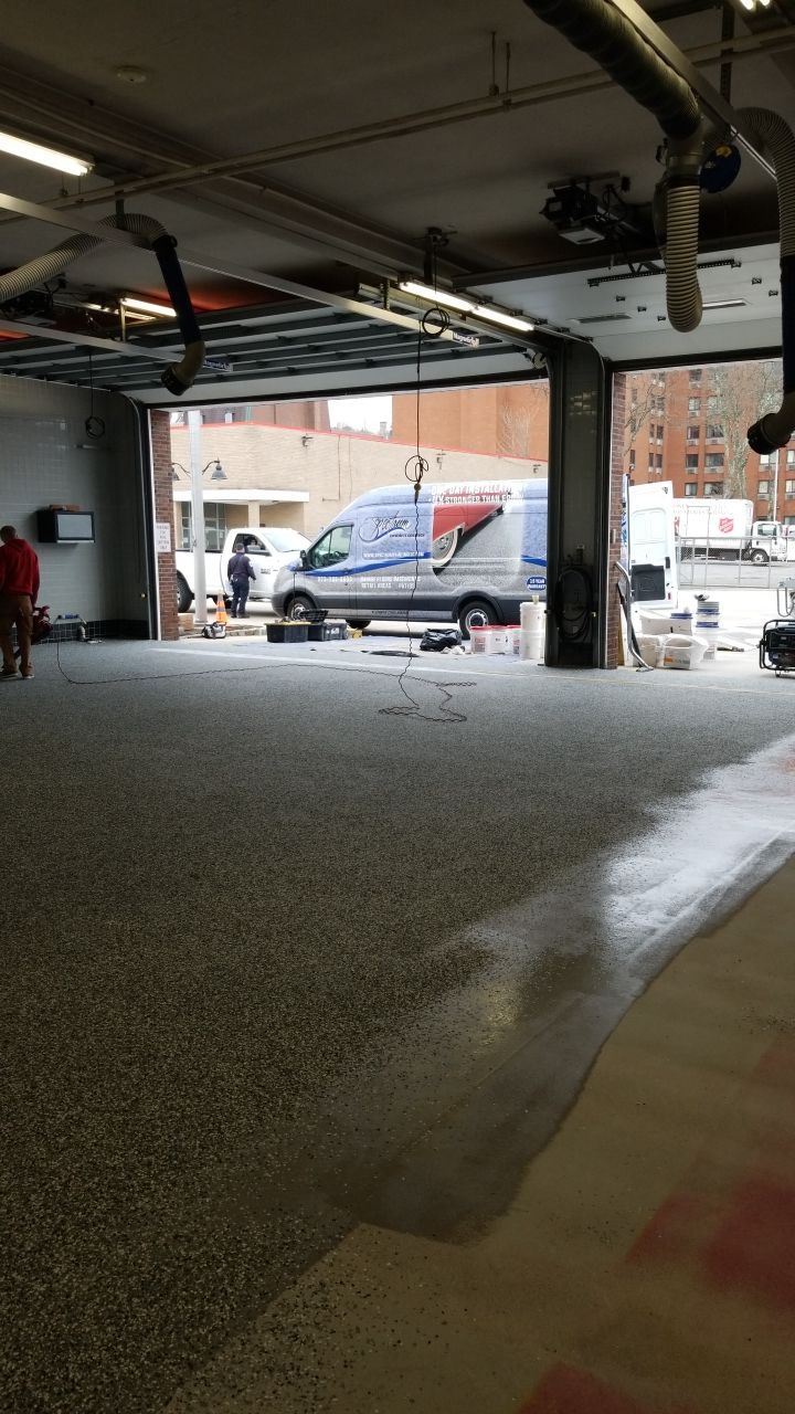 Dover Firehouse with their new Smoke Floor! by Spectrum Painting, LLC