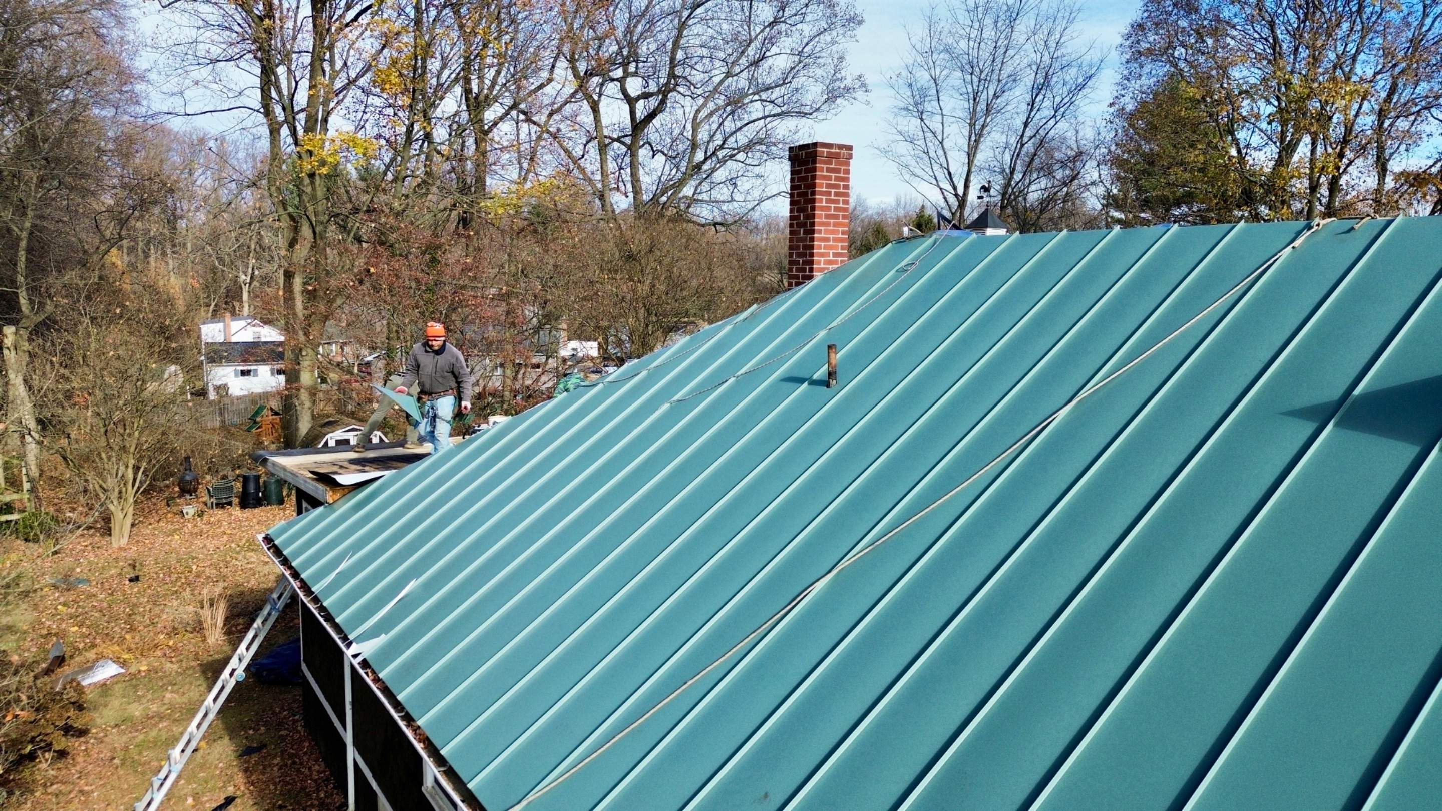 Residential Roofing Installation using Standing Seam Metal Roof | Mechanically Fastened | 24 Gauge by Matter Construction, LLC