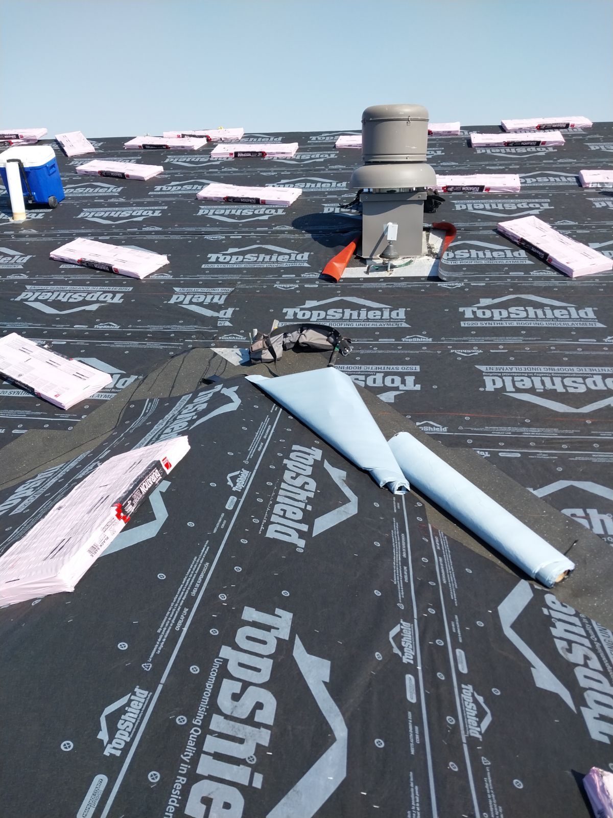 Commercial Roofing Installation using Shingles by Grell Roofing, LLC