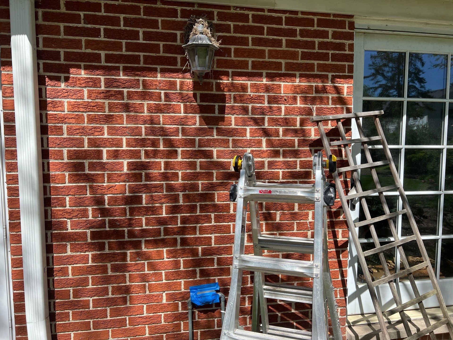 Housewashing  using Algaecide, soft wash soap by Northern Power Washing LLC.