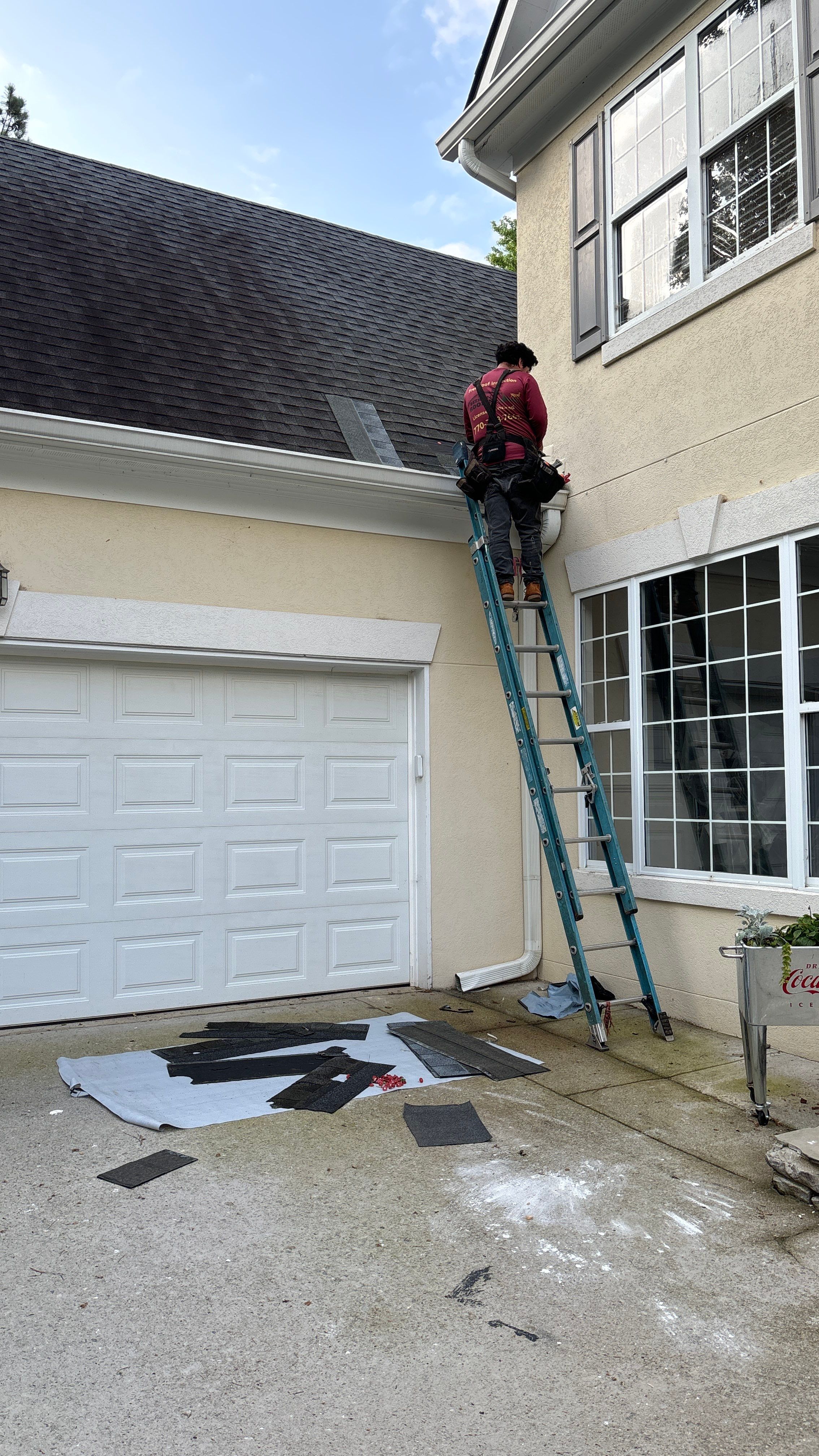 Flashing wrong installation by Deerfield Roofing LLC