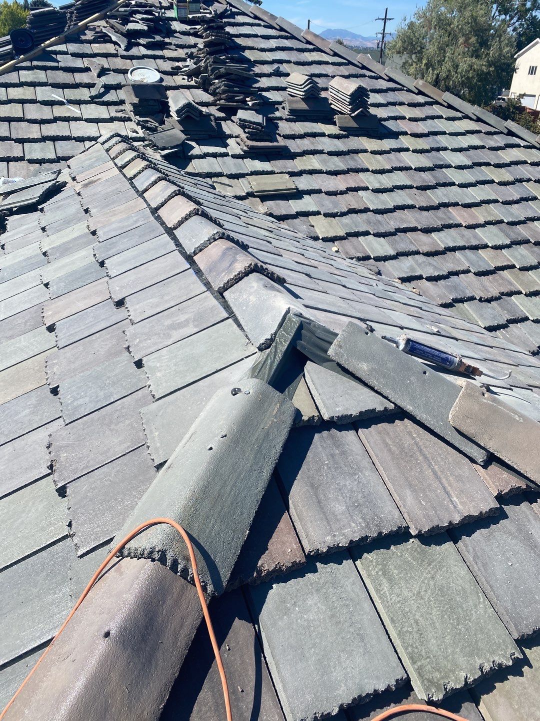 Residential Roofing Installation using Bartile Slate by A to Z Roofing