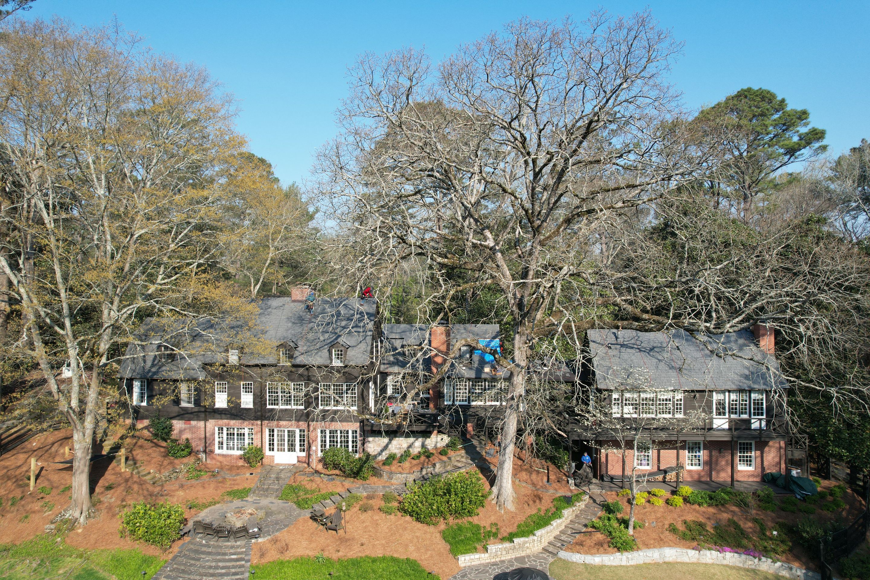 Residential Roofing Installation using Da Vinci Slate  by Inspector Roofing and Restoration