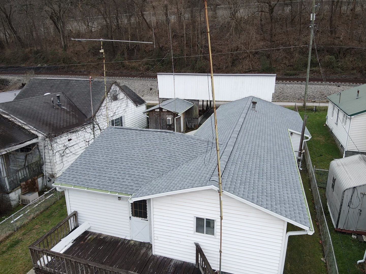 Residential Roofing Installation using GAF Timberline HDZ Oyster Grey by Rainstoppers Roofing