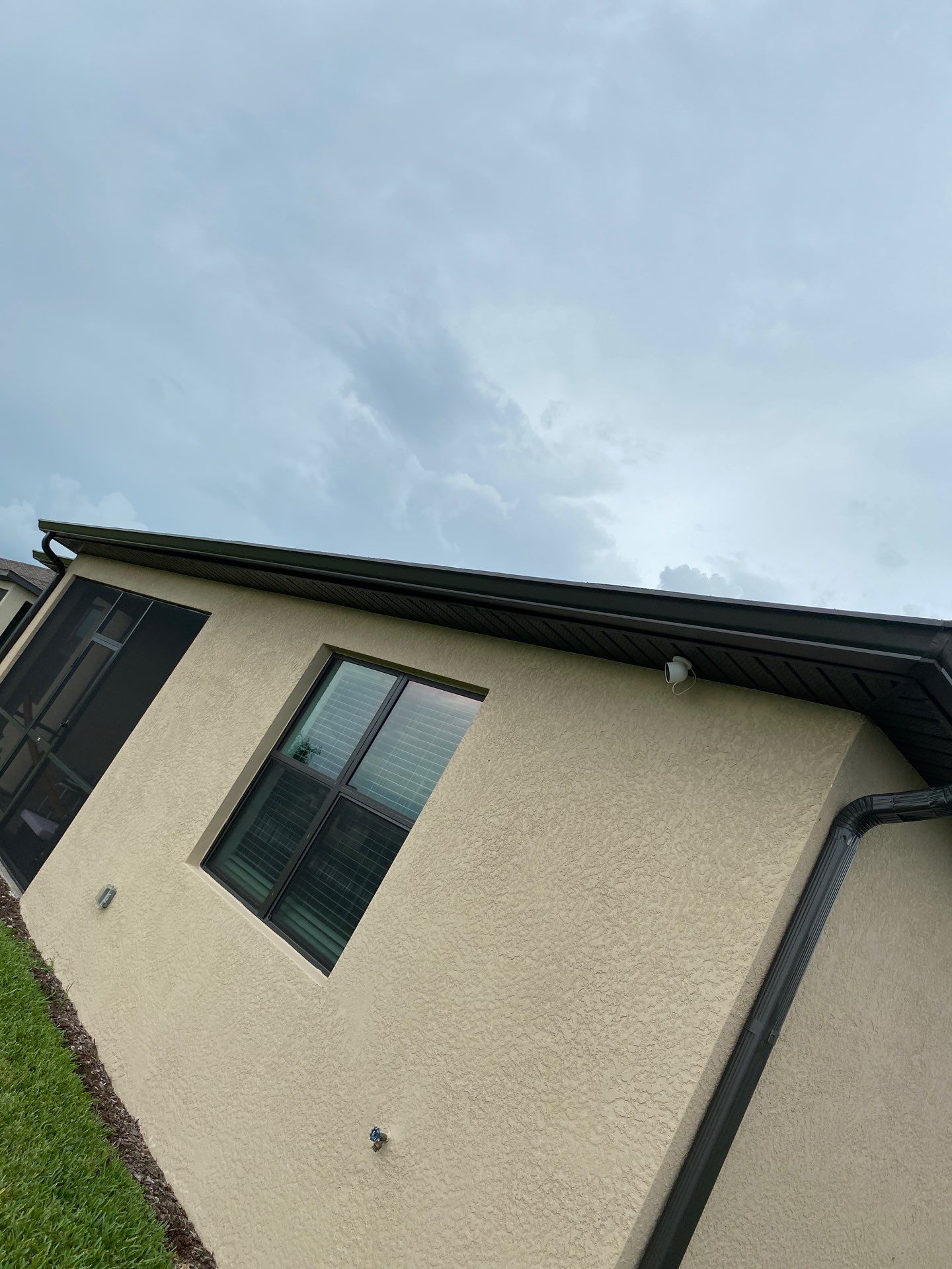 Brown Seamless Gutters for Homes in Fort Myers by Gutter Professors