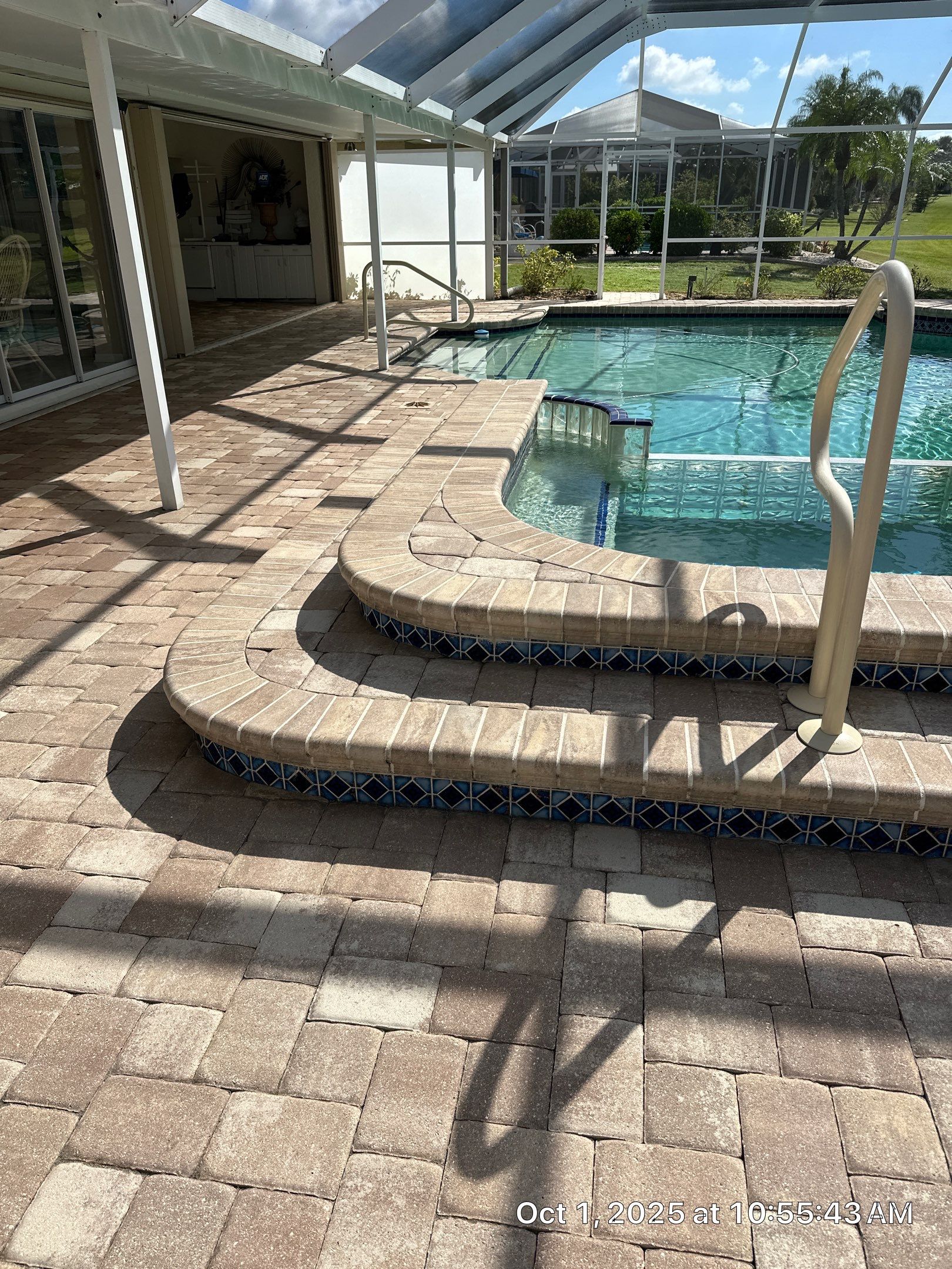 Sun City Center Paver Stripping and Sealing for Pool Deck by Supreme Paver Experts