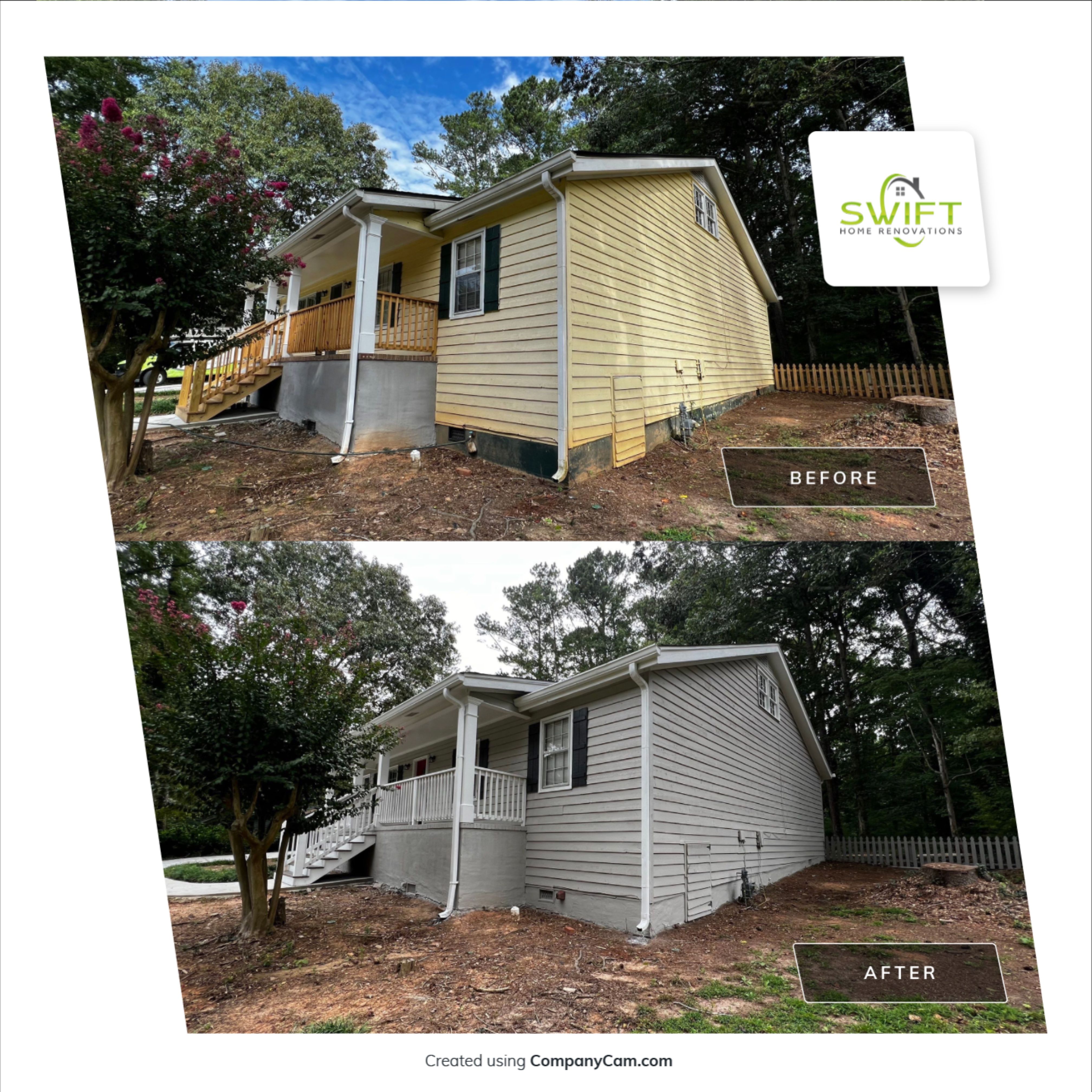 Complete Exterior Painting and Color Refresh for Marietta Home by Swift Home Renovations