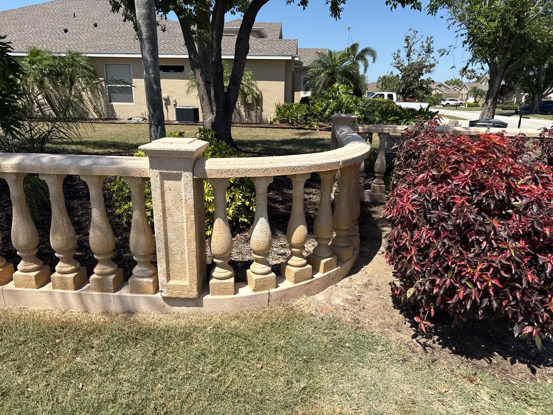 Decorative Wall & Entrance Sign Cleaning | Timberly Community | Parrish, FL by Sunshine AquaWash