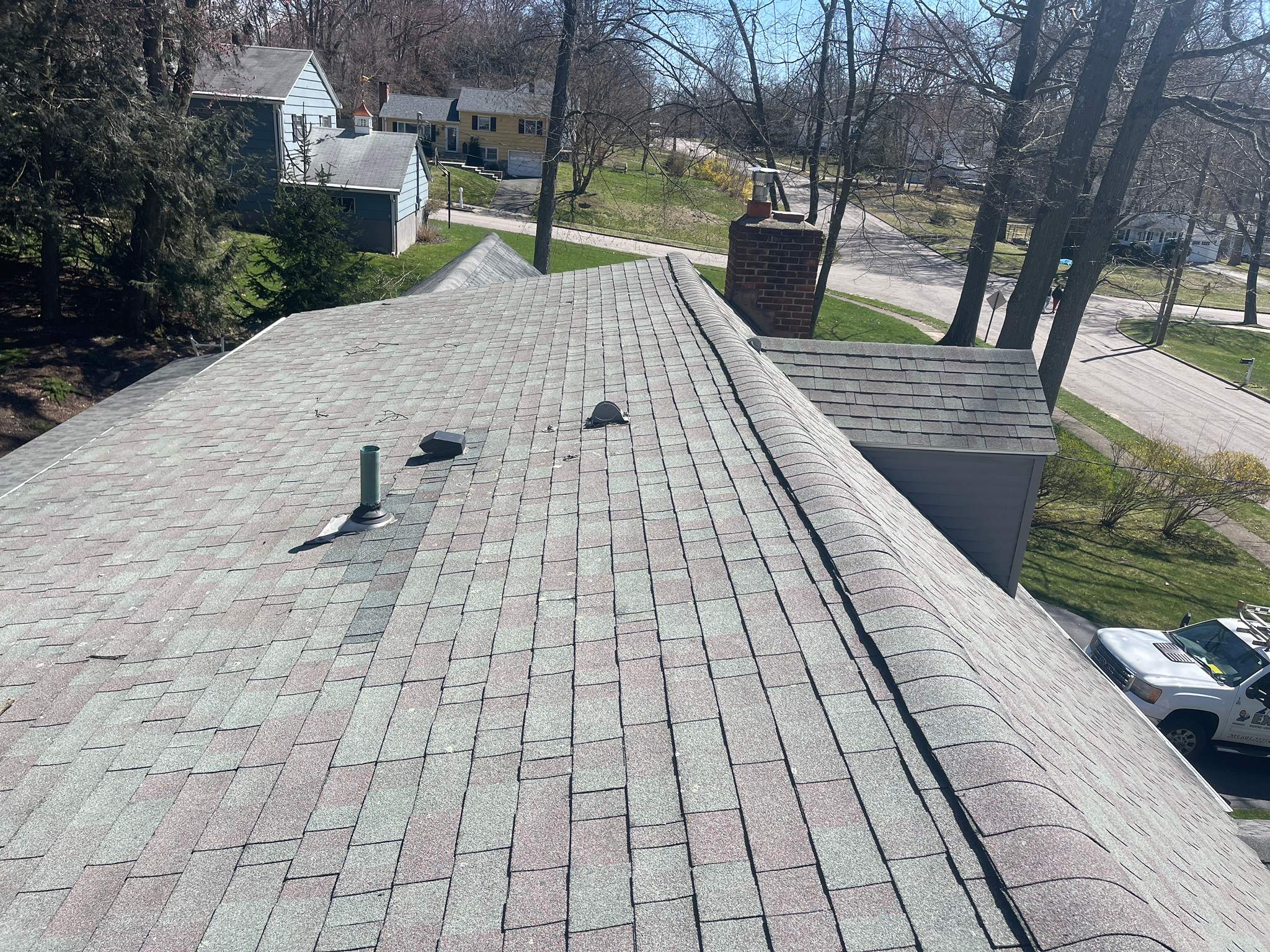 Residential Roofing Installation using Tamko Slatestone gray by A Plus Exterior