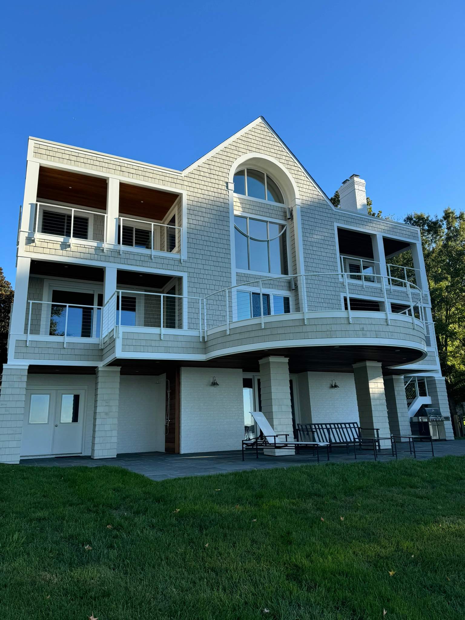 Custom Aluminum Cable Railing System – Face Mounted – Lorton, VA by Capitol Iron Works