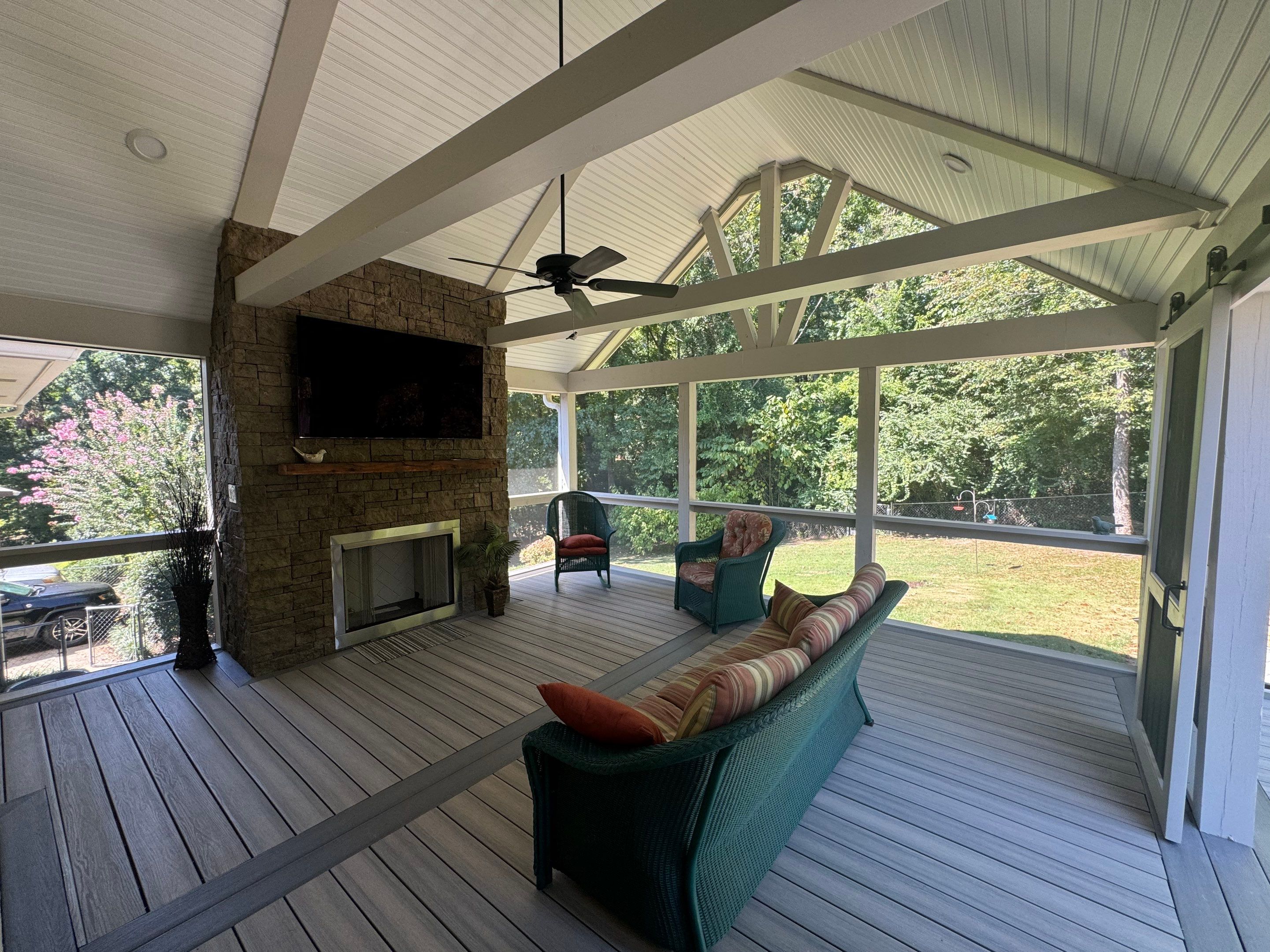 Burntleaf - Screen Porch by Pillar and Pine