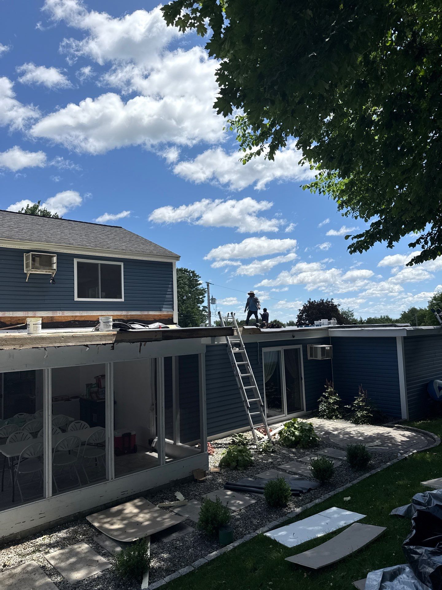 EPDM Flat Roof Installation + Seamless Gutter Upgrade by Mighty Dog Roofing of Greater Middlesex County
