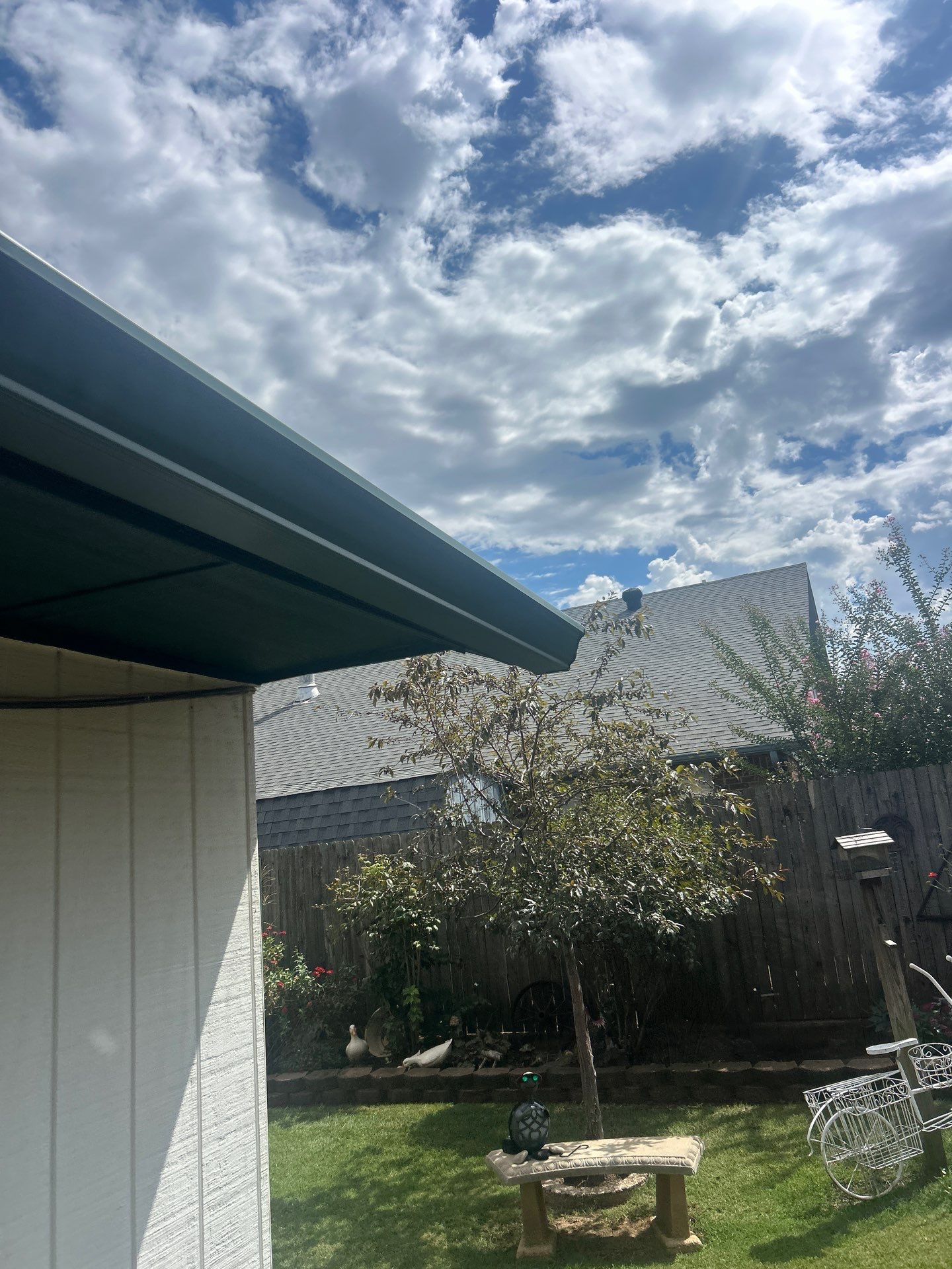 Eaves and gutter replacement in Yukon by McCann's Roofing and Construction