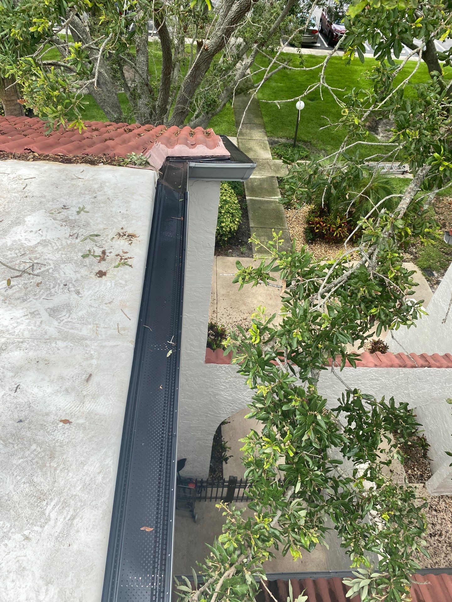 Custom Residential Gutter Guard System Installation in Saint Petersburg FL by Gutter Professors