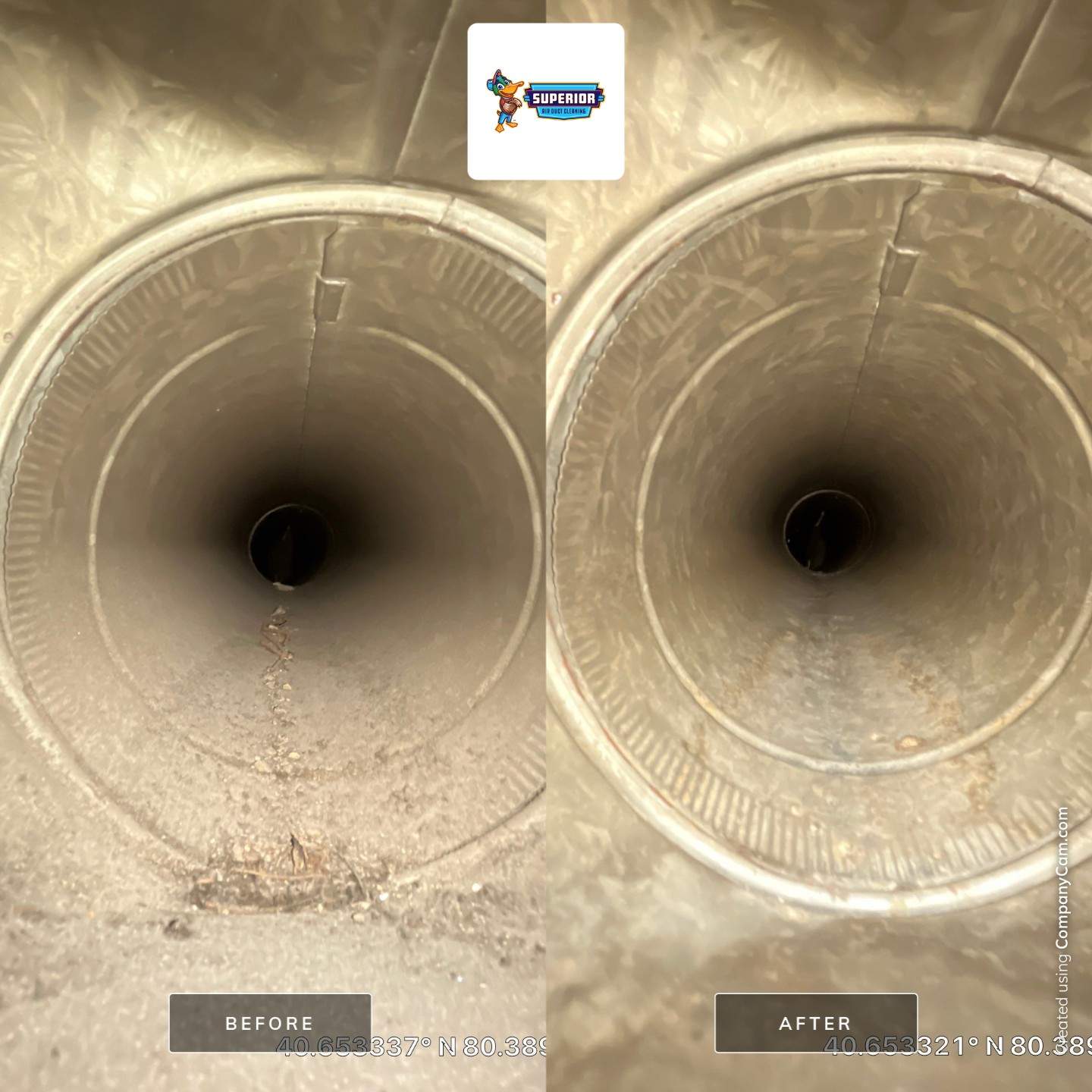 Air Duct Cleaning With a Vacuum Truck in Midland, PA by Superior Air Duct Cleaning