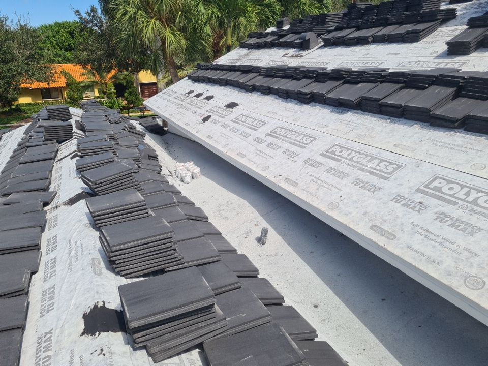 Residential Roofing Installation using Eagle Roofing Tile by BLUES BROTHERS ROOFING