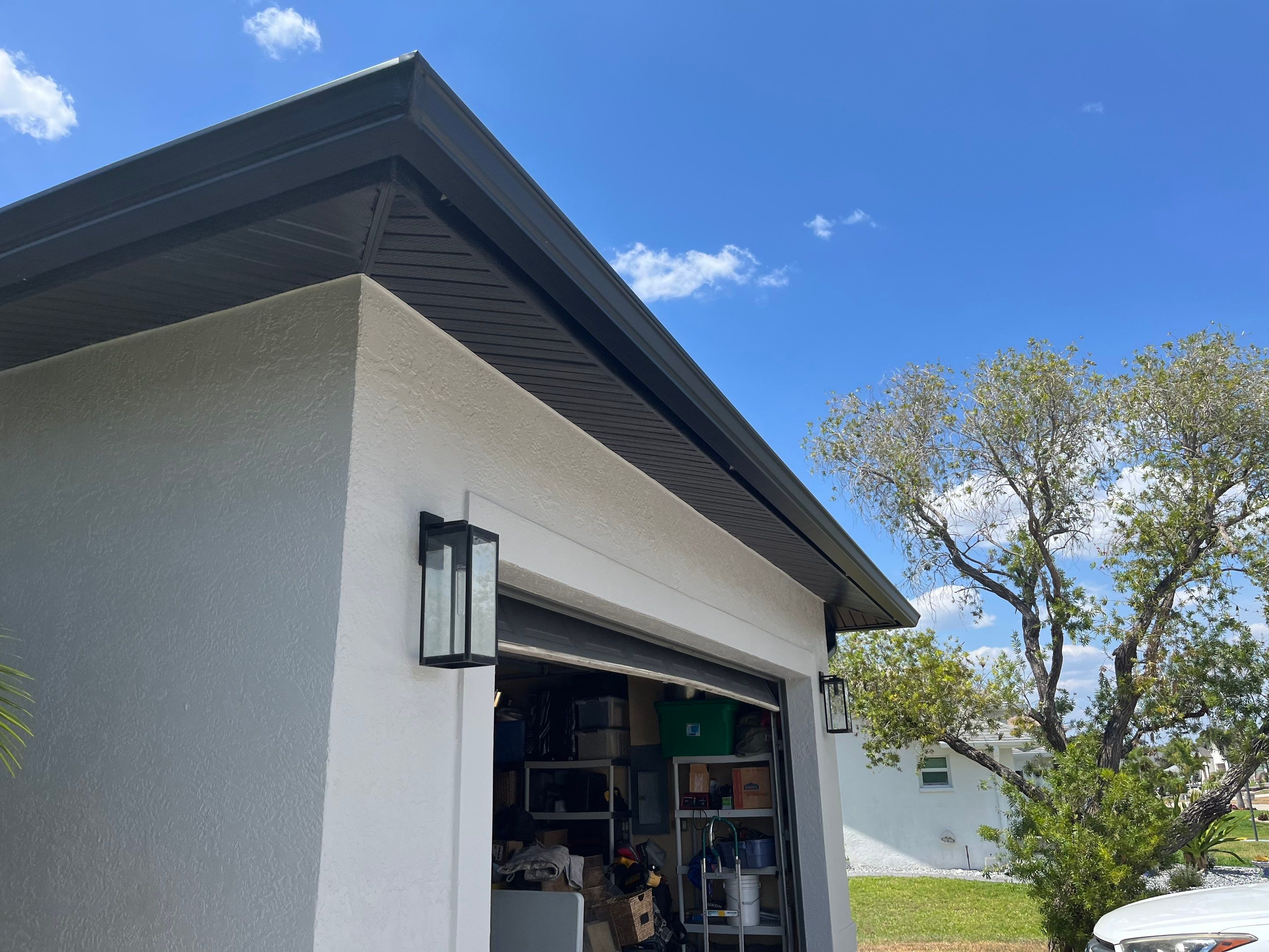 New Soffit and Fascia and Gutters in North Fort Myers FL by Gutter Professors