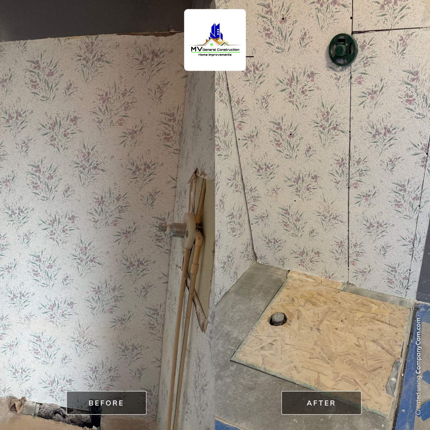 23567 - Shower Remodel by MV General Construction, LLC