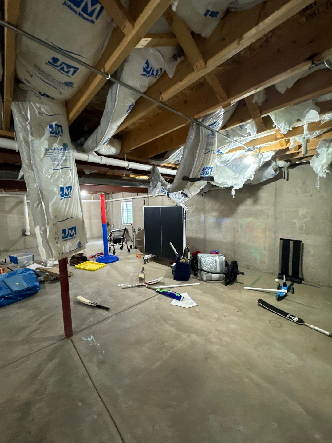 Toilet supply line break in 2nd level Master Bathroom by Chicagoland Water Medics