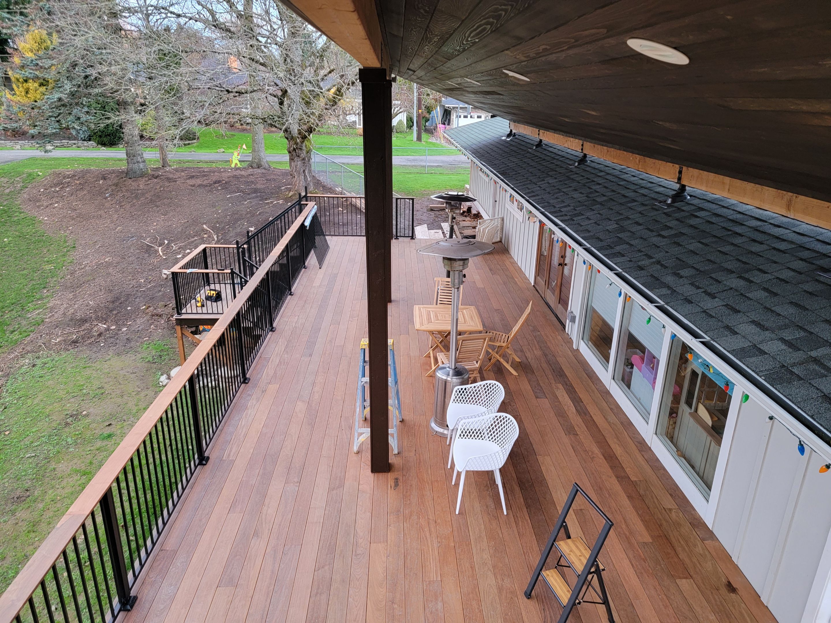 Full Modern Deck & Patio Cover Remodel w/ Ipe Hardwood Decking by Crm Services Llc