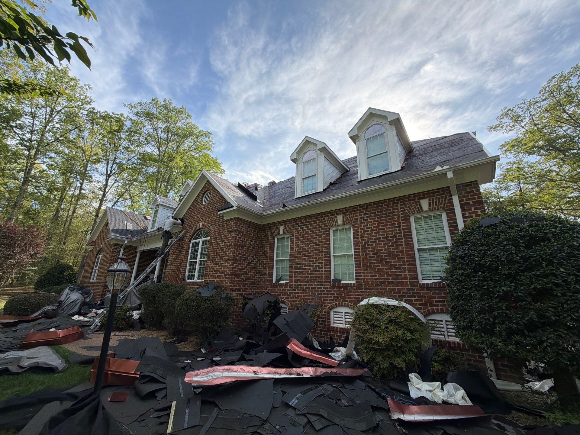 Comprehensive Roof and Gutter Replacement After Tree Damage in Midlothian by Cade Construction