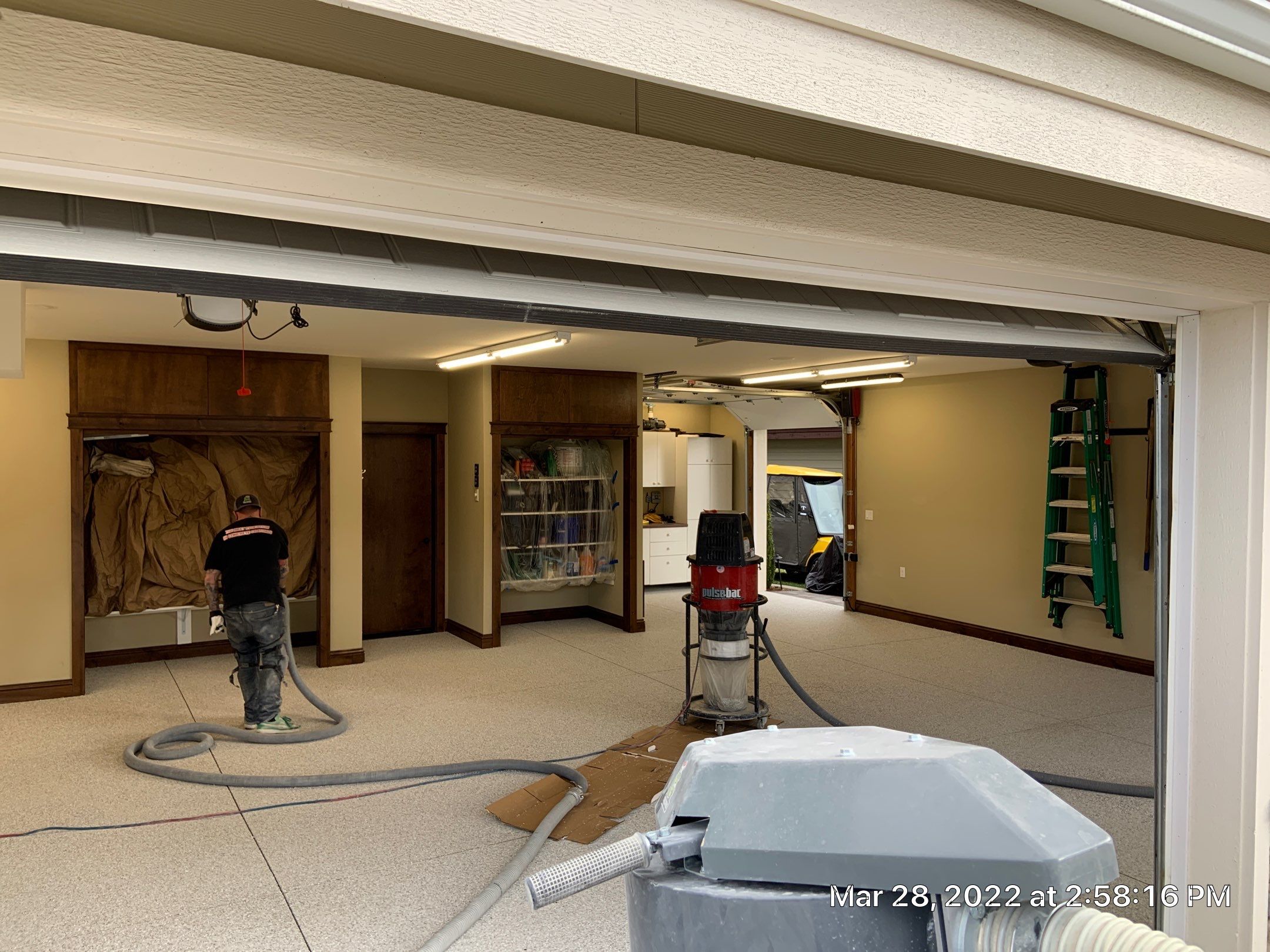 Garage Transformation using Mt Everest by Croc Coatings, LLC