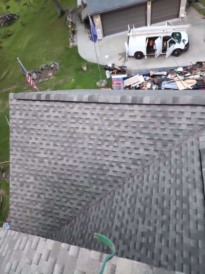 Roof Installation on Home, Garages, and Gazebo with GAF HDZ Shingles in Cedarburg, WI by Gellings Roofing and Siding LLC