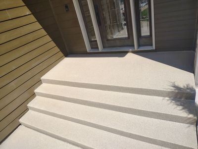 Textured Concrete Coating and Entryway Restoration in Madison