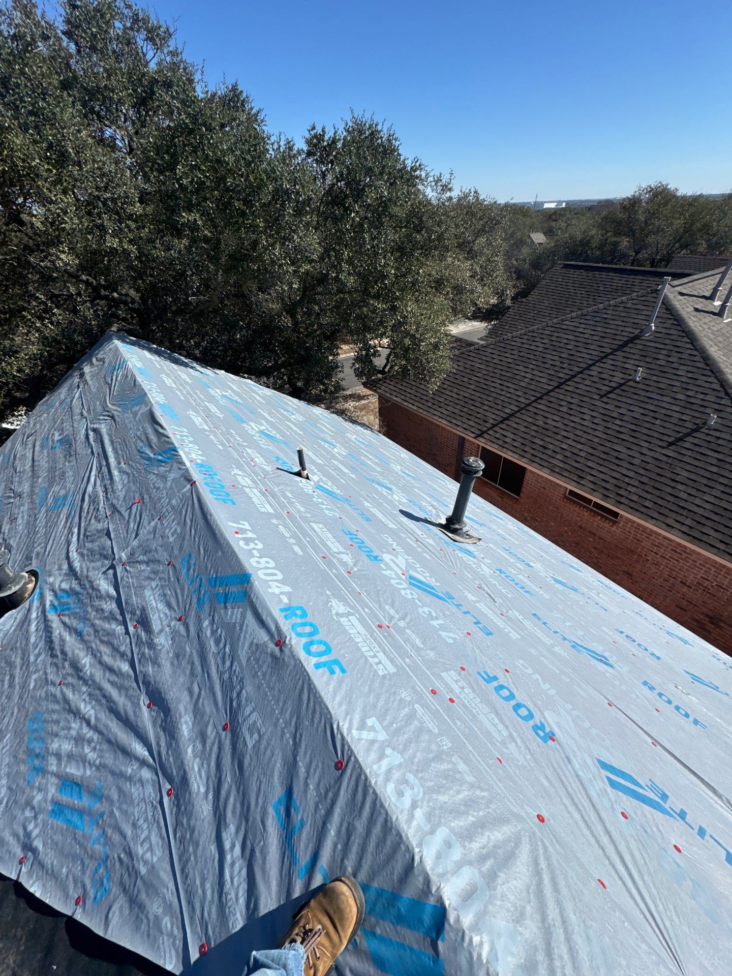 Residential Roof Replacement using ATLAS PROLAM WEATHER WOOD by Elite Roofing LLC