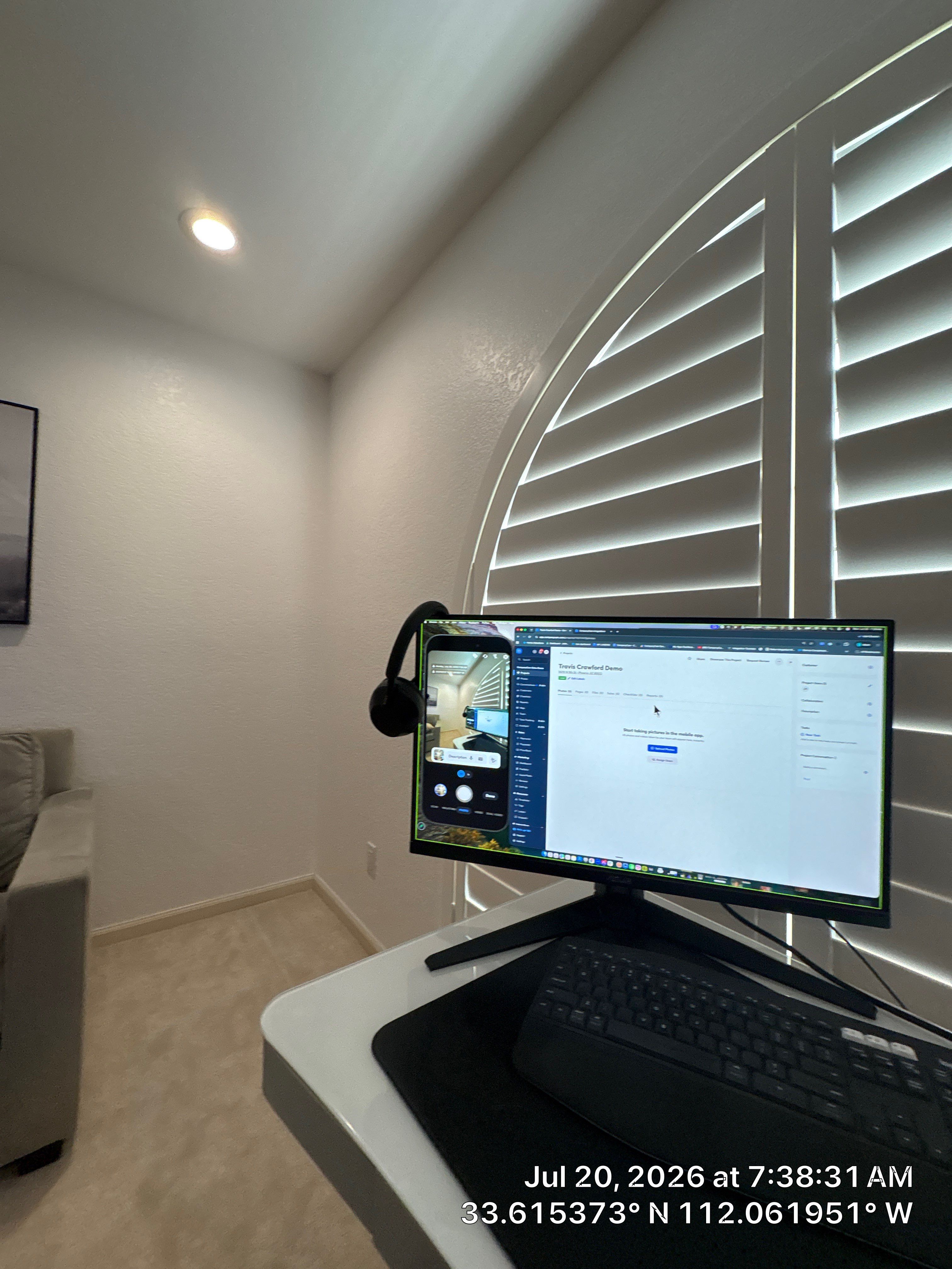 Phoenix Residential Electrical and Home Office AV Installation by CompanyCam Sales Demo