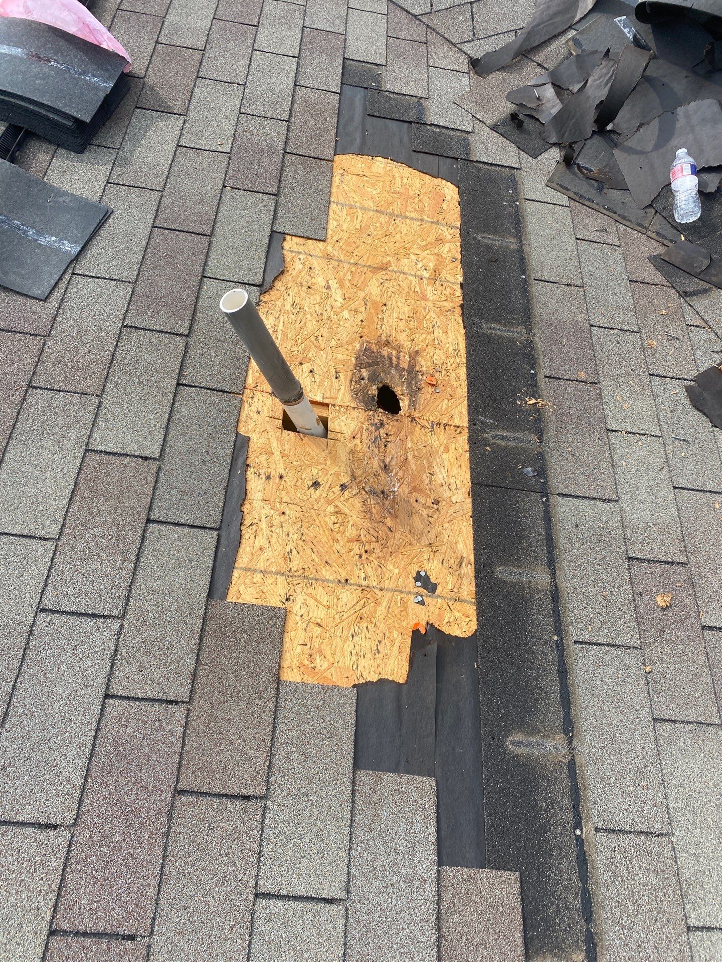 Hail Damage using Owen's Corning Duration (Lifetime) Shingles by Roof Repair Company