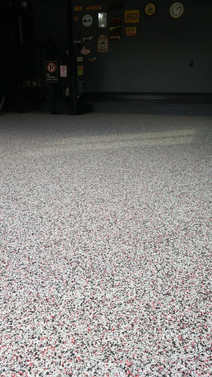 Garage in Domino and Cherry Bomb by Spectrum Painting, LLC