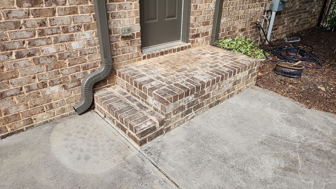 concrete Clean using cleaner by G&H Home Tech Pros LLC