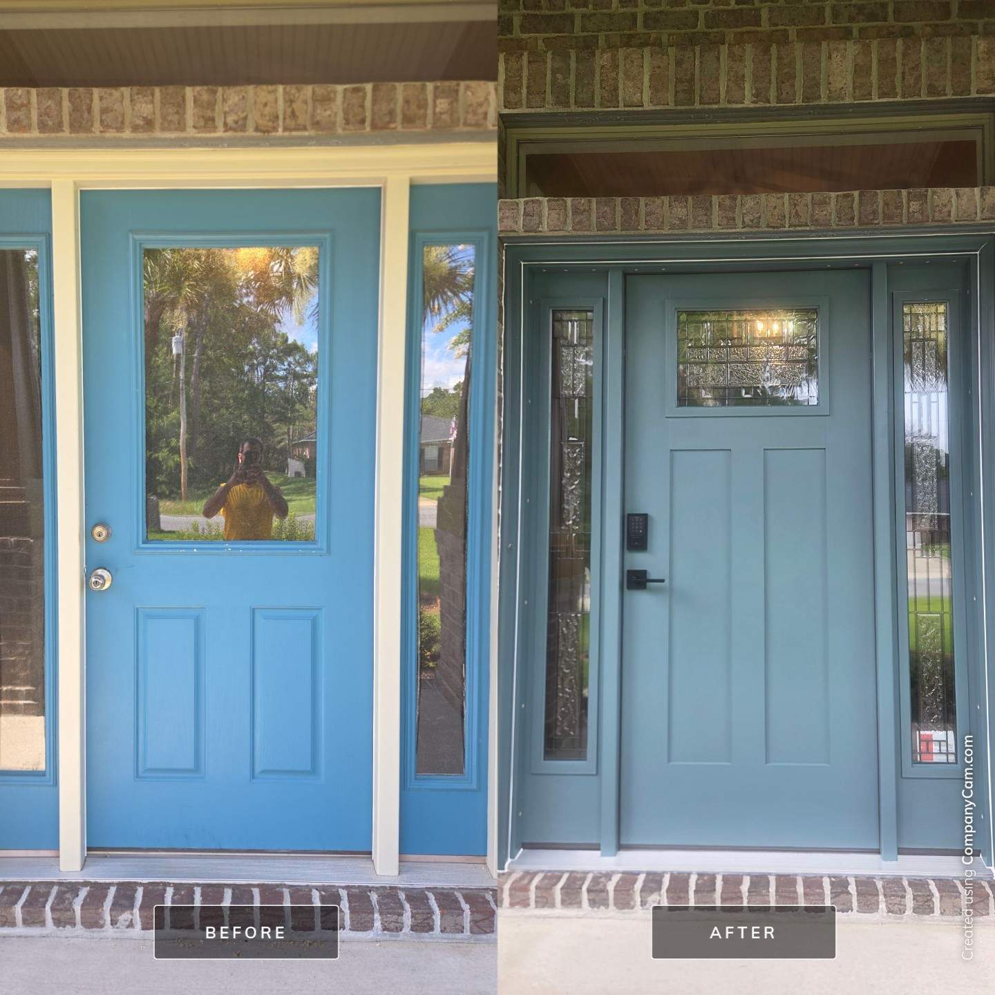 “If your door has more personality than your house, it might be time for a makeover.” 😂 by Folkers Window Company