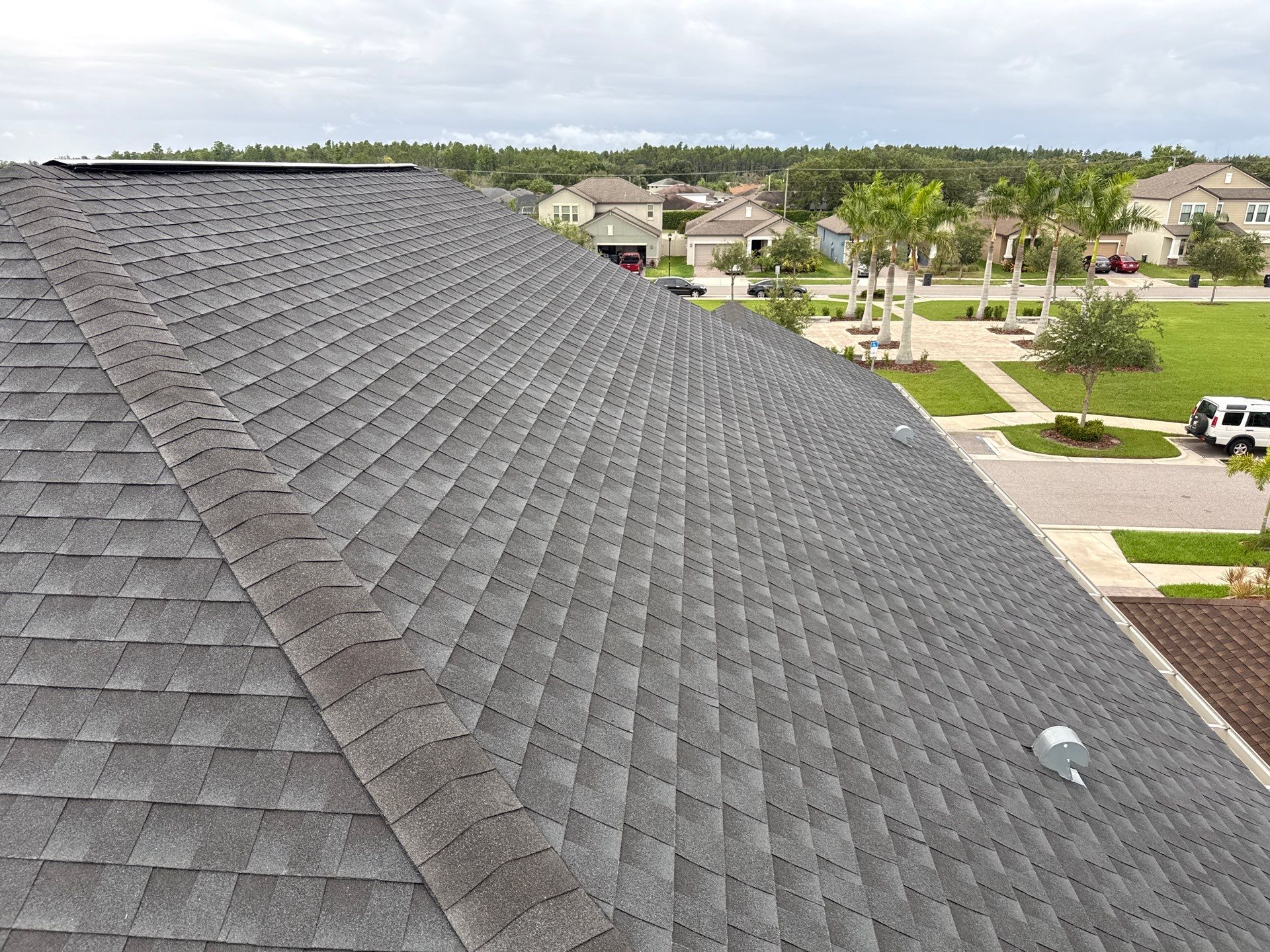 2-Story Asphalt Shingle Roof Cleaning & House Wash – Cypress Mill, Sun City Center, FL by Sunshine AquaWash