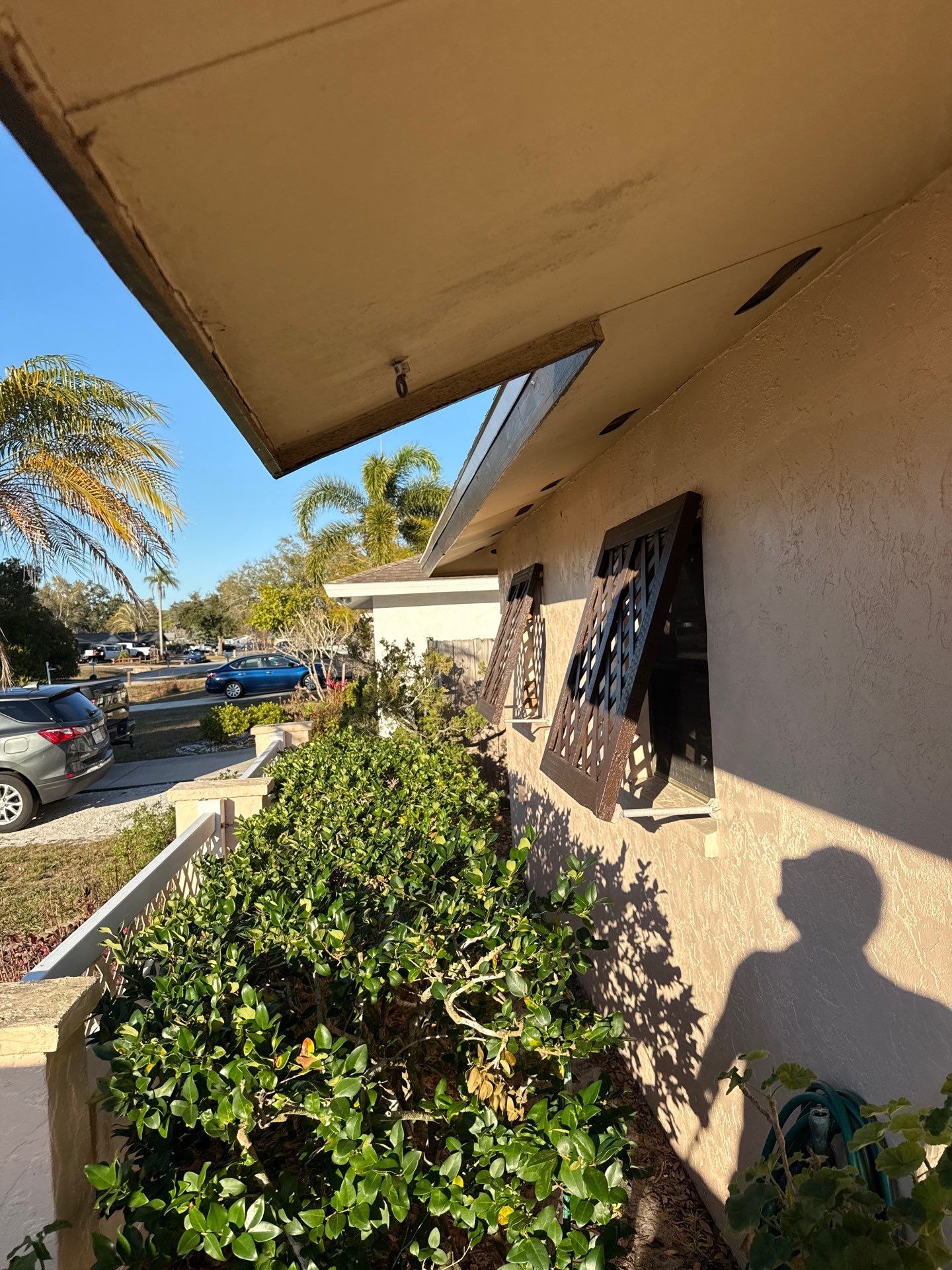 Musket Brown Soffit Installation in Sarasota FL by Gutter Professors