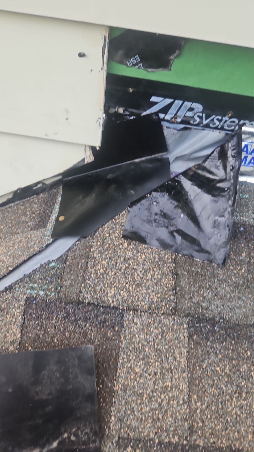 Flashing and siding repair by Indigo State Roofing