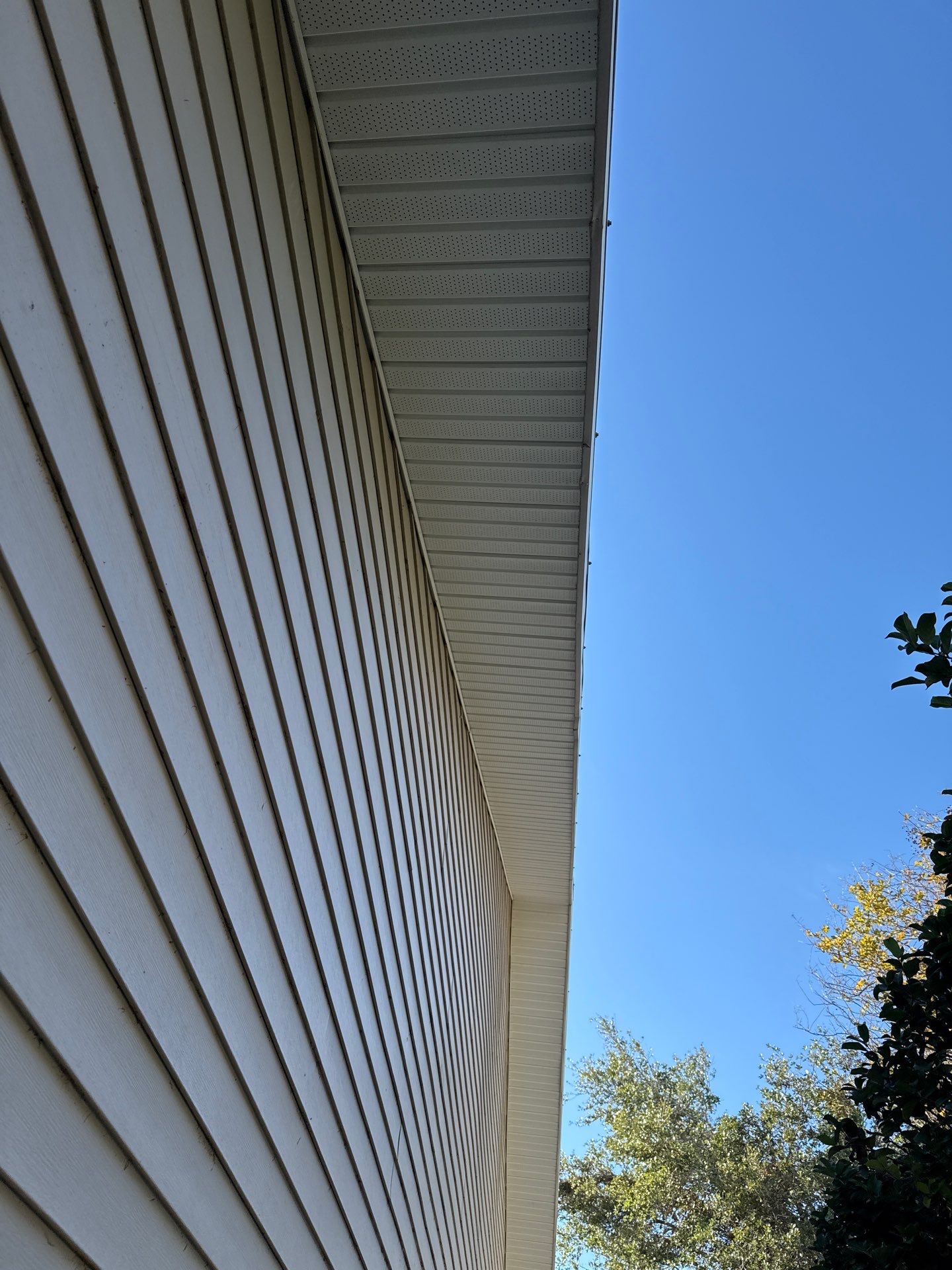 Soffit Repair and New Splash Guard Installation Palmetto FL by Gutter Professors