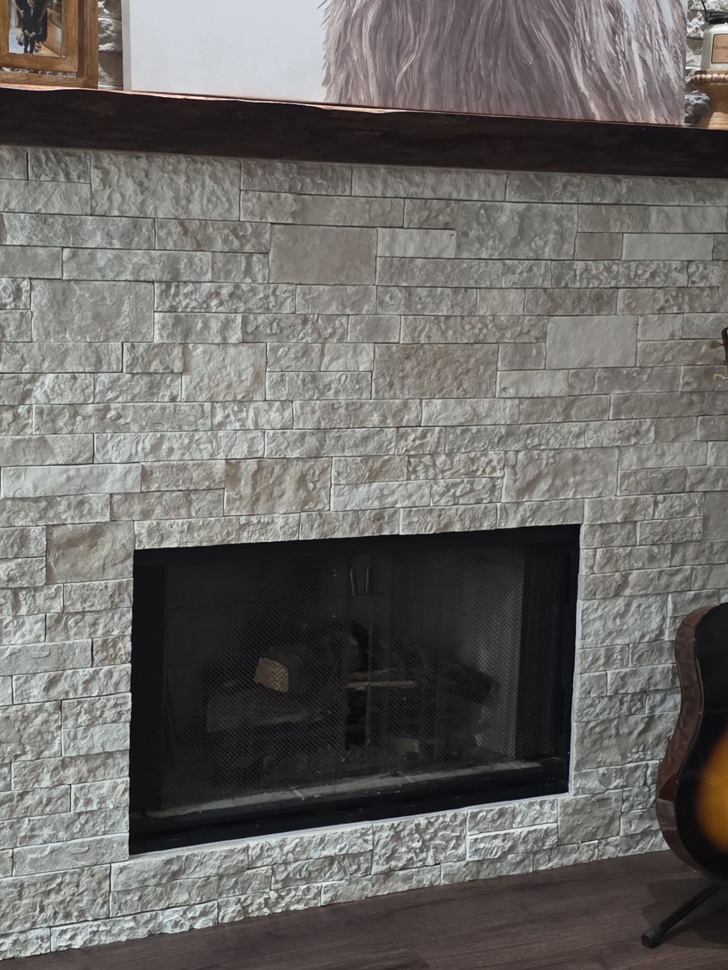 Holly Springs Fireplace Transformation — Full-Height Stone Feature Wall
 by Elite Remodeling and Design LLC
