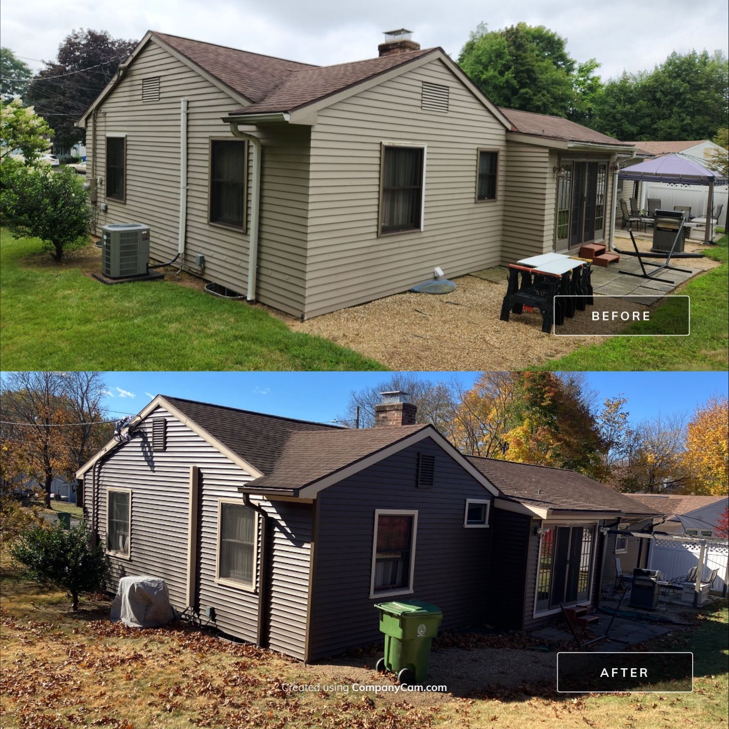 Siding using Monogram D/4 x 16'8" clapboard, Espresso and Cedar Impressions D/7 perfection in Espresso by DiGiorgi Roofing and Siding Inc