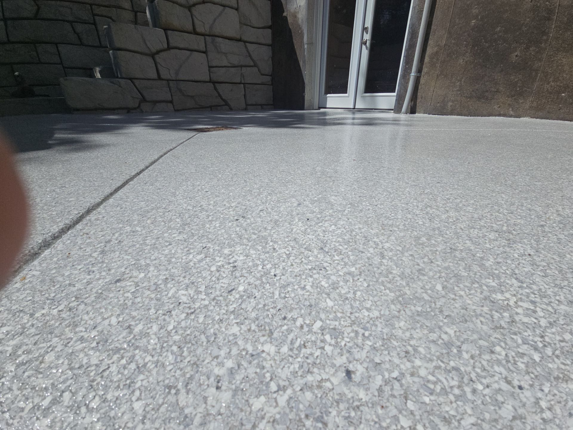 Sunken Hot Tub using Ash Hybrid by Croc Coatings, LLC