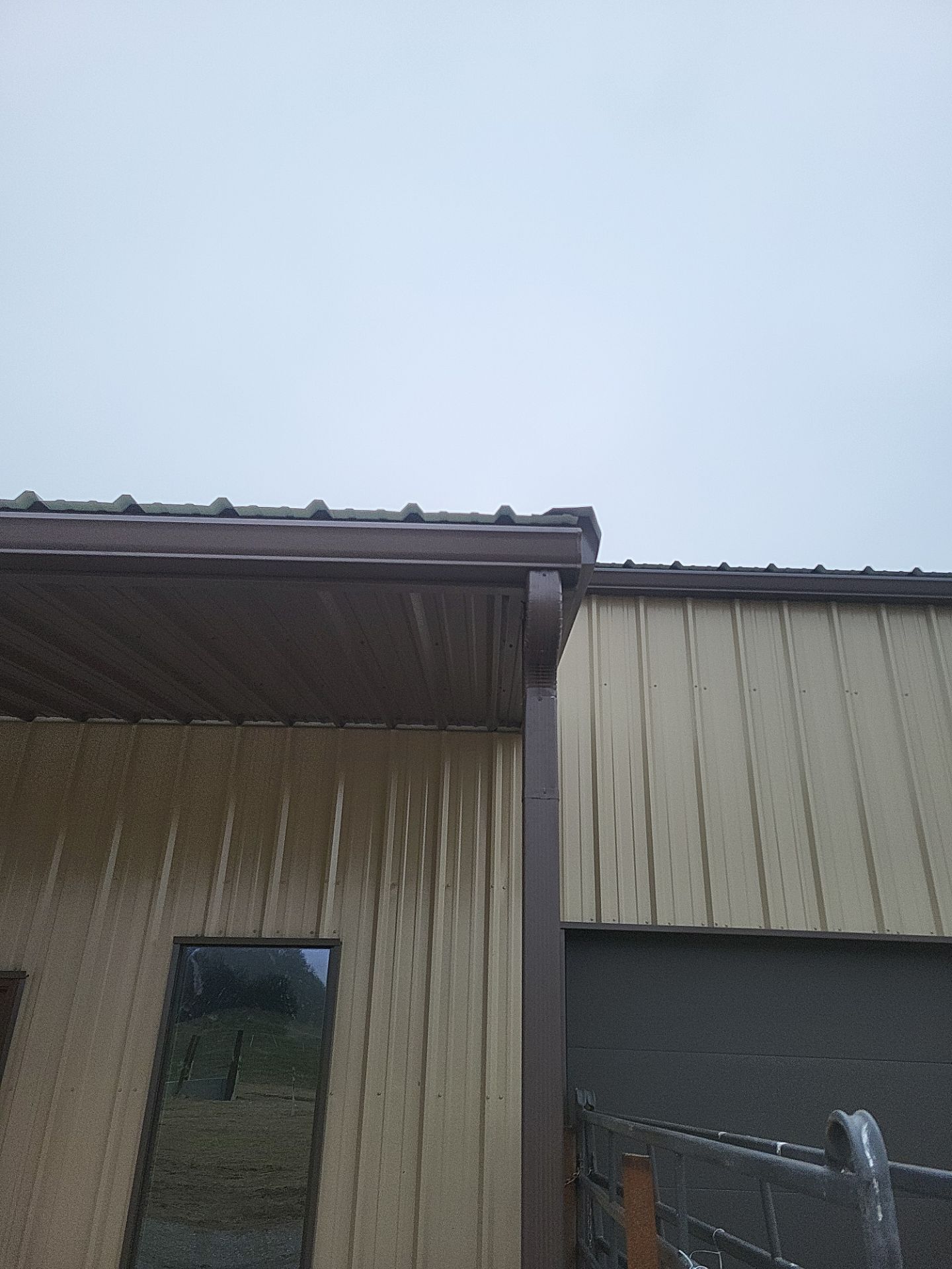 Metal Shop 6" Gutters & Downspouts Install - Color Musket Brown  by Titan Commercial & Residential Roofing 